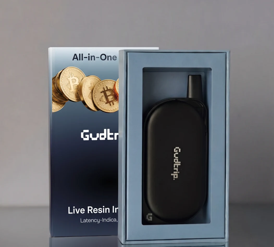 Gudtrip 1.25g Currency Hybrid AIO package and device